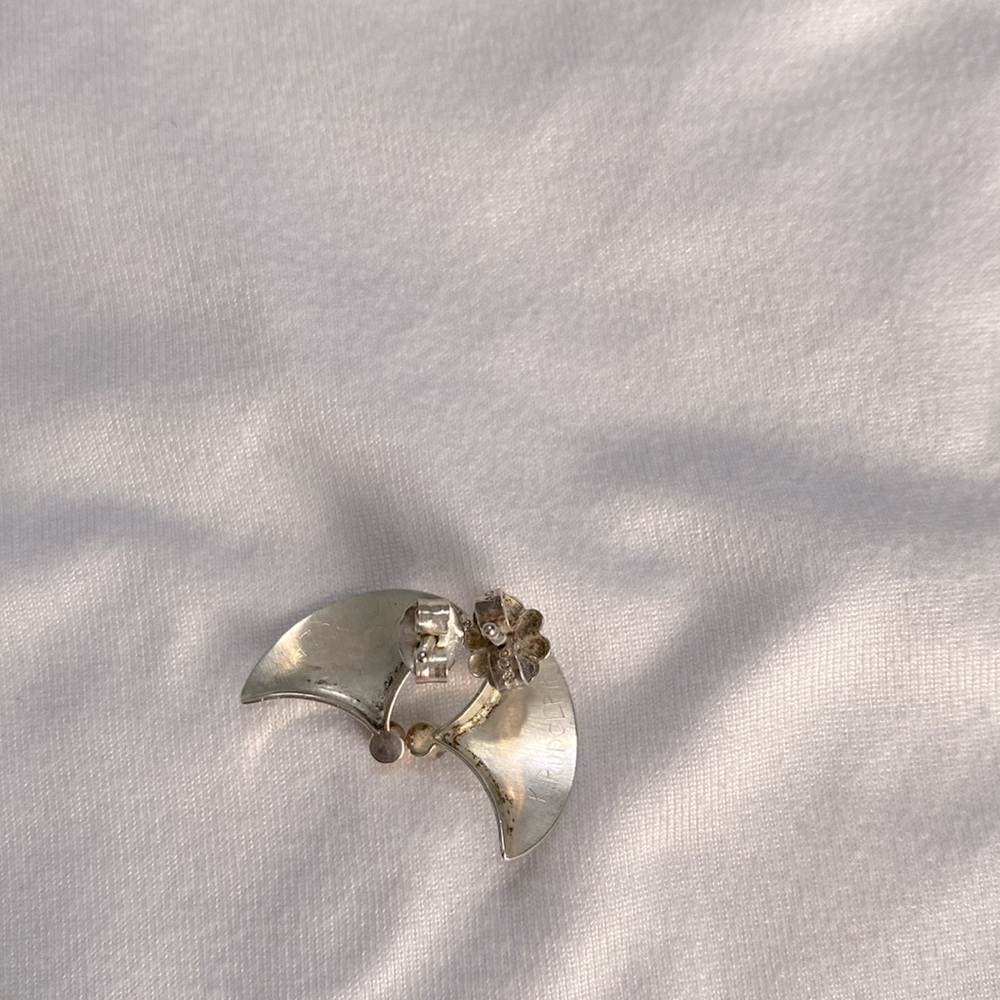 Silver & Diamond Earring - Picture 4 of 5